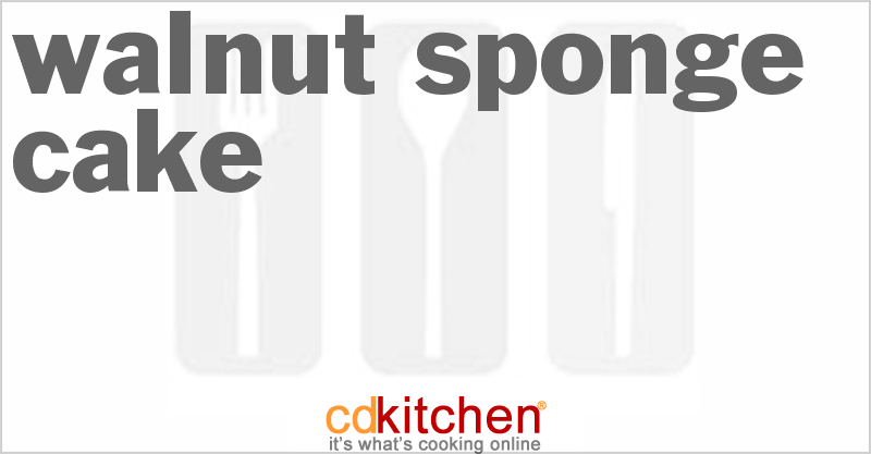 Walnut Sponge Cake - CDKitchen.com