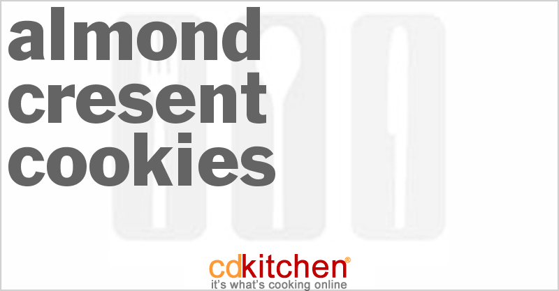 Almond Cresent Cookies - CDKitchen.com