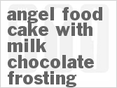 recipe for angel food cake with milk chocolate frosting