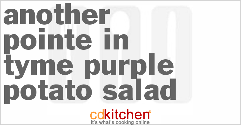 Another Pointe in Tyme Purple Potato Salad - CDKitchen.com