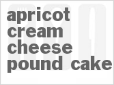 recipe for apricot cream cheese pound cake
