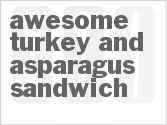 recipe for awesome turkey and asparagus sandwich