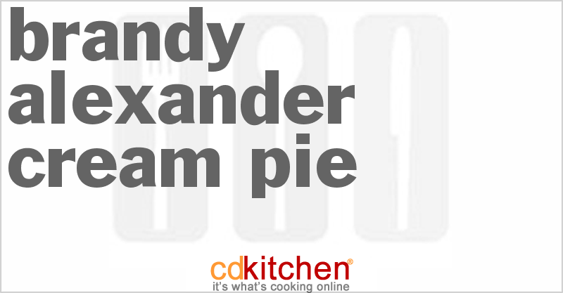 Brandy Alexander Cream Pie - CDKitchen.com