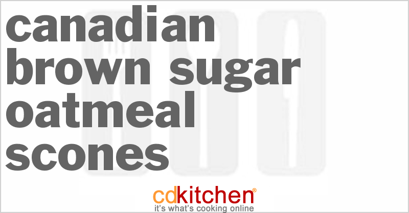 Canadian Brown Sugar Oatmeal Scones - CDKitchen.com