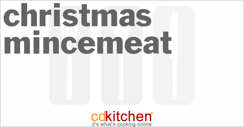 Christmas Mincemeat - CDKitchen.com
