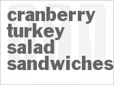 recipe for cranberry-turkey salad sandwiches