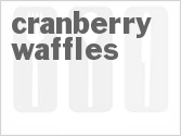 recipe for cranberry waffles