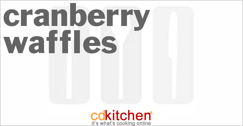 Cranberry Waffles - CDKitchen.com