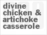 recipe for divine chicken & artichoke casserole