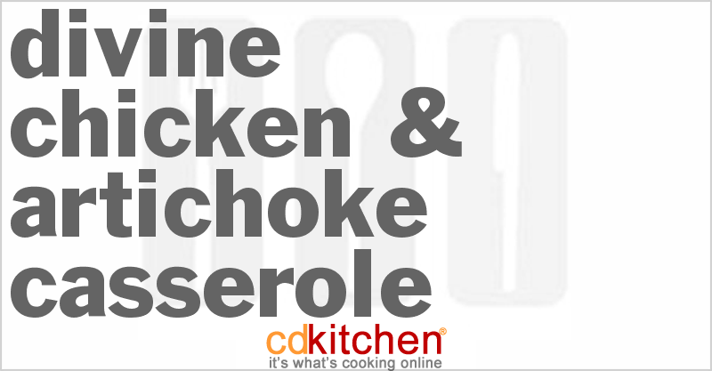 Divine Chicken & Artichoke Casserole - CDKitchen.com