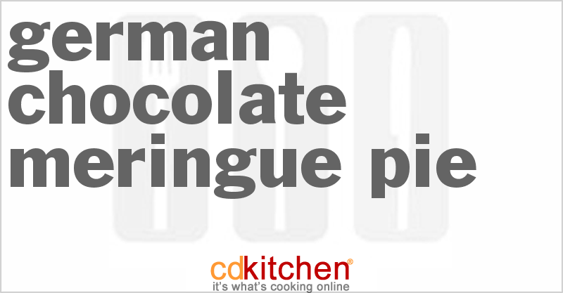 German Chocolate-Meringue Pie - CDKitchen.com