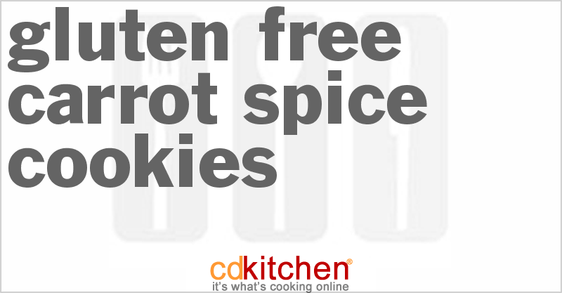 Gluten Free Carrot Spice Cookies - CDKitchen.com