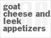 recipe for goat cheese and leek appetizers