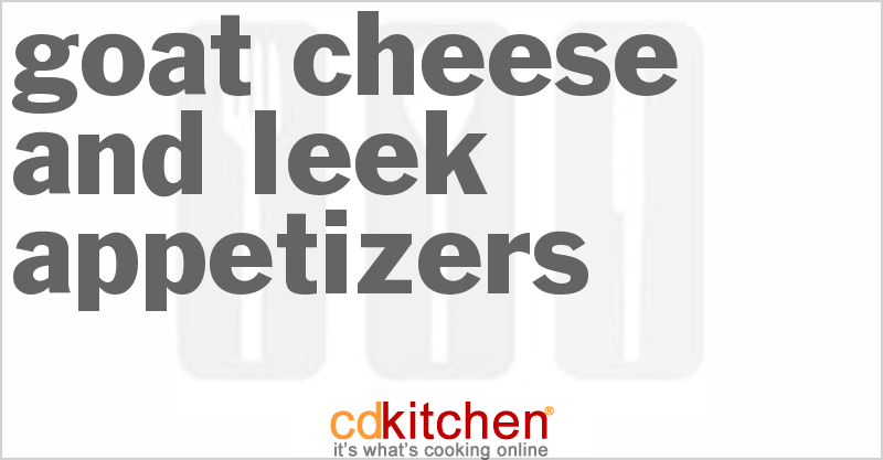 Goat Cheese And Leek Appetizers - CDKitchen.com