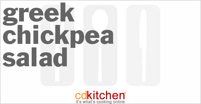 Greek Chickpea Salad - CDKitchen.com