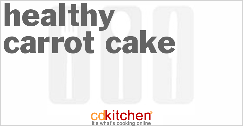 Healthy Carrot Cake - CDKitchen.com