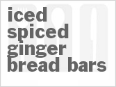 recipe for iced spiced ginger bread bars
