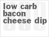 recipe for low carb bacon cheese dip