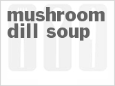 recipe for mushroom dill soup