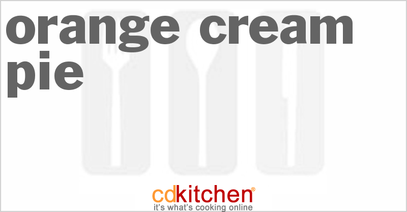 Orange Cream Pie - CDKitchen.com