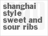 recipe for shanghai-style sweet and sour ribs