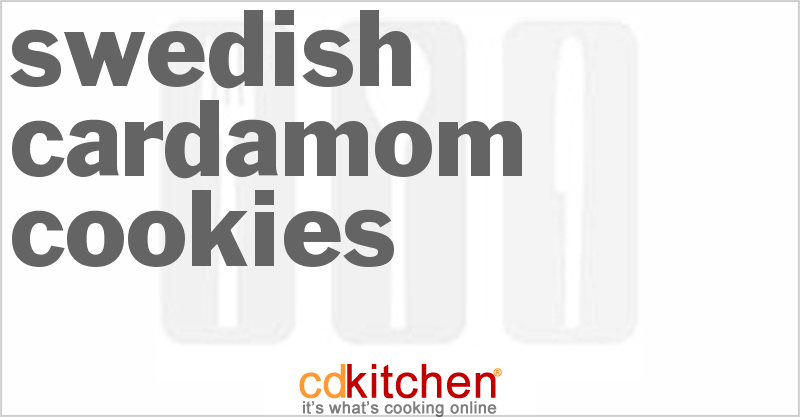 Swedish Cardamom Cookies - CDKitchen.com