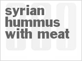 recipe for syrian hummus with meat