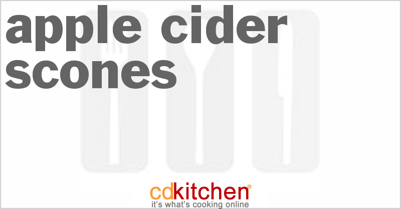 Apple Cider Scones - CDKitchen.com