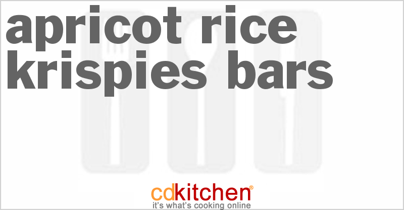 Apricot Rice Krispies Bars - CDKitchen.com