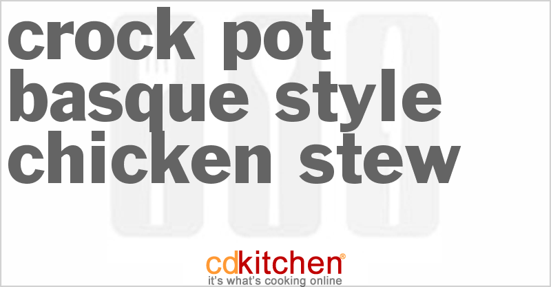Basque-Style Chicken Stew - CDKitchen.com
