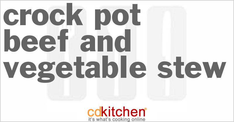Beef And Vegetable Stew - CDKitchen.com