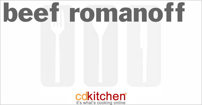 Beef Romanoff - CDKitchen.com