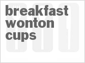 recipe for breakfast wonton cups