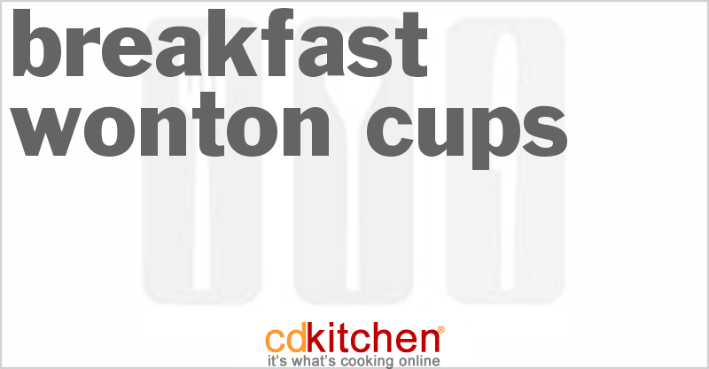 Breakfast Wonton Cups - CDKitchen.com