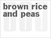 recipe for brown rice and peas
