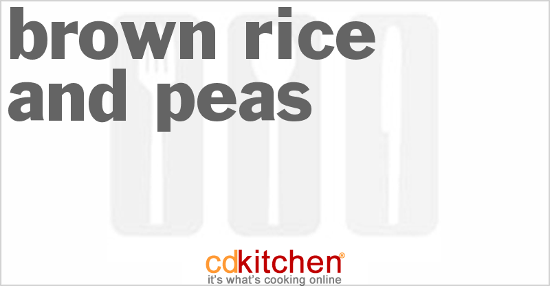Brown Rice And Peas - CDKitchen.com