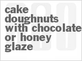 recipe for cake doughnuts with chocolate or honey glaze