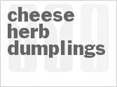 recipe for cheese herb dumplings