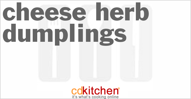 Cheese Herb Dumplings - CDKitchen.com