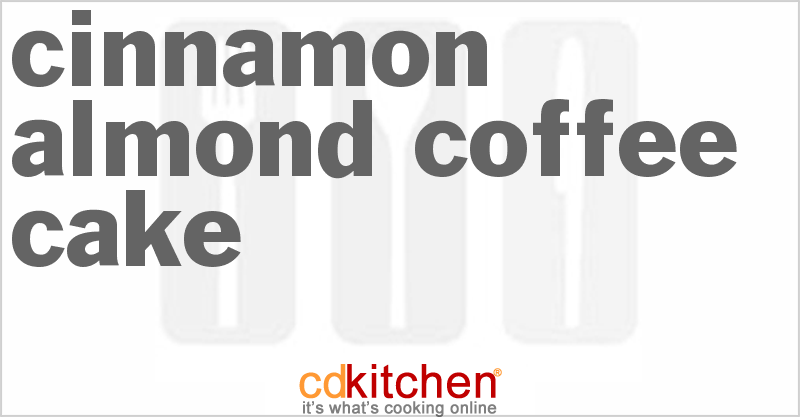 Cinnamon Almond Coffee Cake - CDKitchen.com
