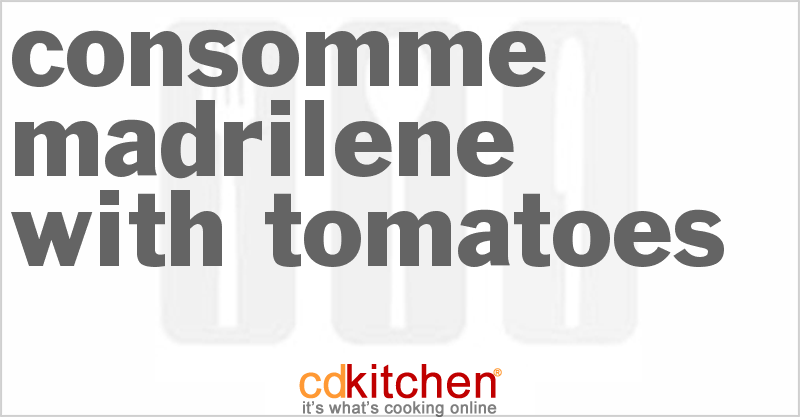 Consomme Madrilene With Tomatoes - CDKitchen.com