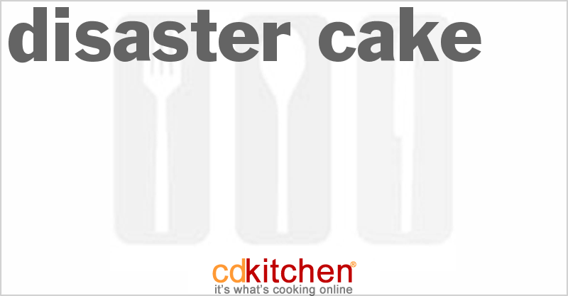 Disaster Cake - CDKitchen.com