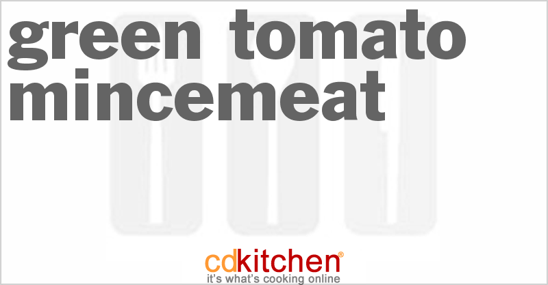 Green Tomato Mincemeat - CDKitchen.com