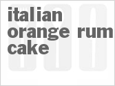 recipe for italian orange rum cake
