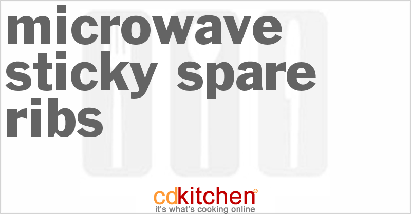 Microwave Sticky Spare Ribs - CDKitchen.com