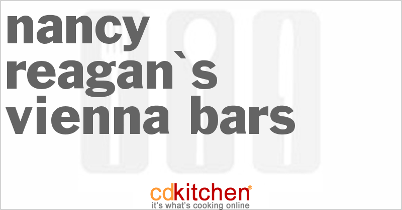 Nancy Reagan's Vienna Bars - CDKitchen.com