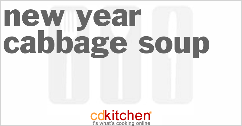 New Year Cabbage Soup - CDKitchen.com