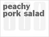 recipe for peachy pork salad