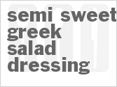 recipe for semi-sweet greek salad dressing