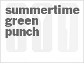 recipe for summertime green punch